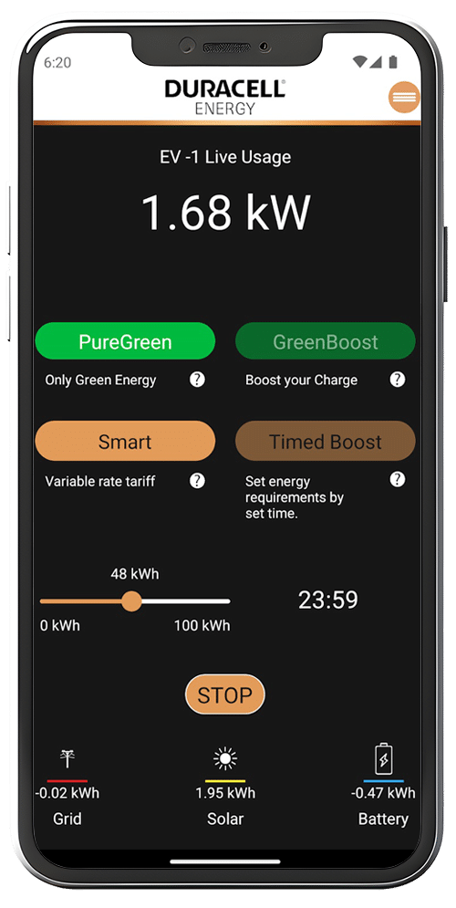 Duracell Energy Storage App